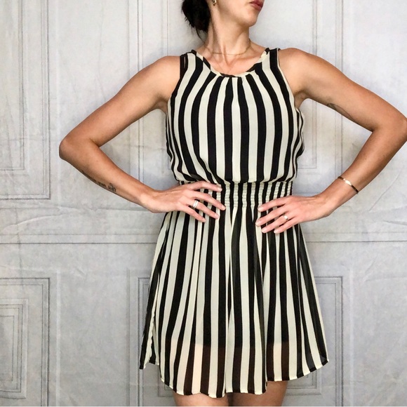 Striped Mini Dress - Picture 1 of 4